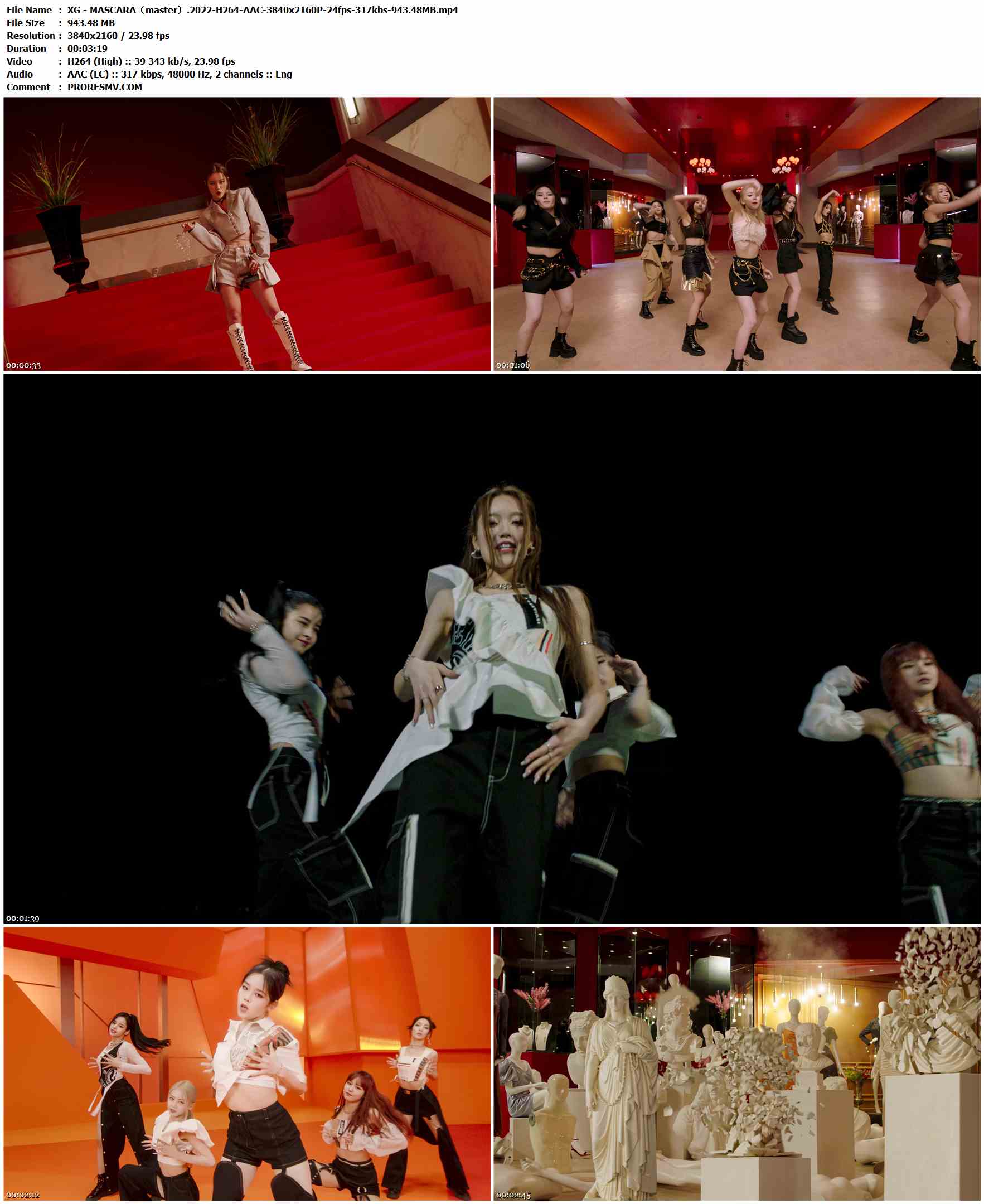 XG - MASCARA（master）.2022-H264-AAC-3840x2160P-24fps-317kbs-943.48MB官方MV_高清MV